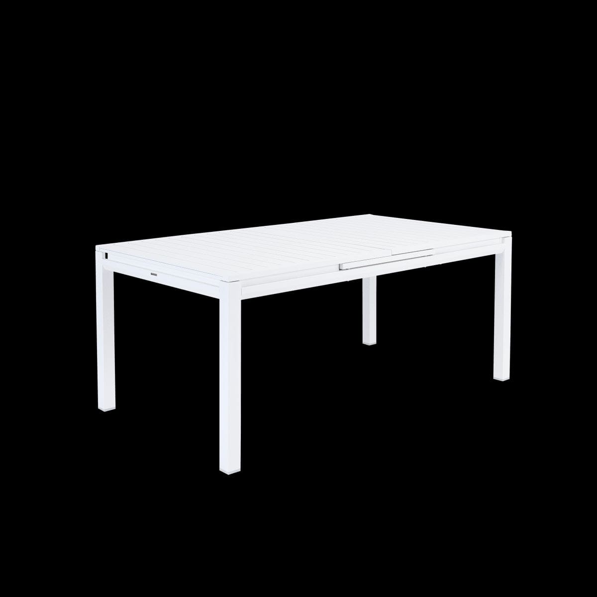 Bricocenter ODYSSEA II EASY NATERIAL Table 180/240X100 white aluminum