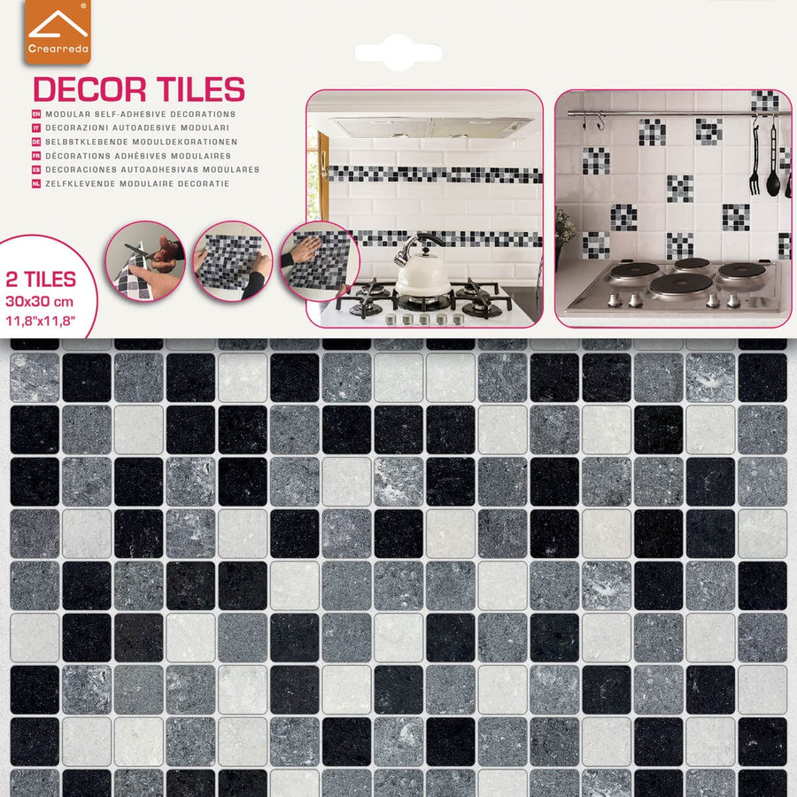 Bricocenter BLACK WHITE TILE STICKERS