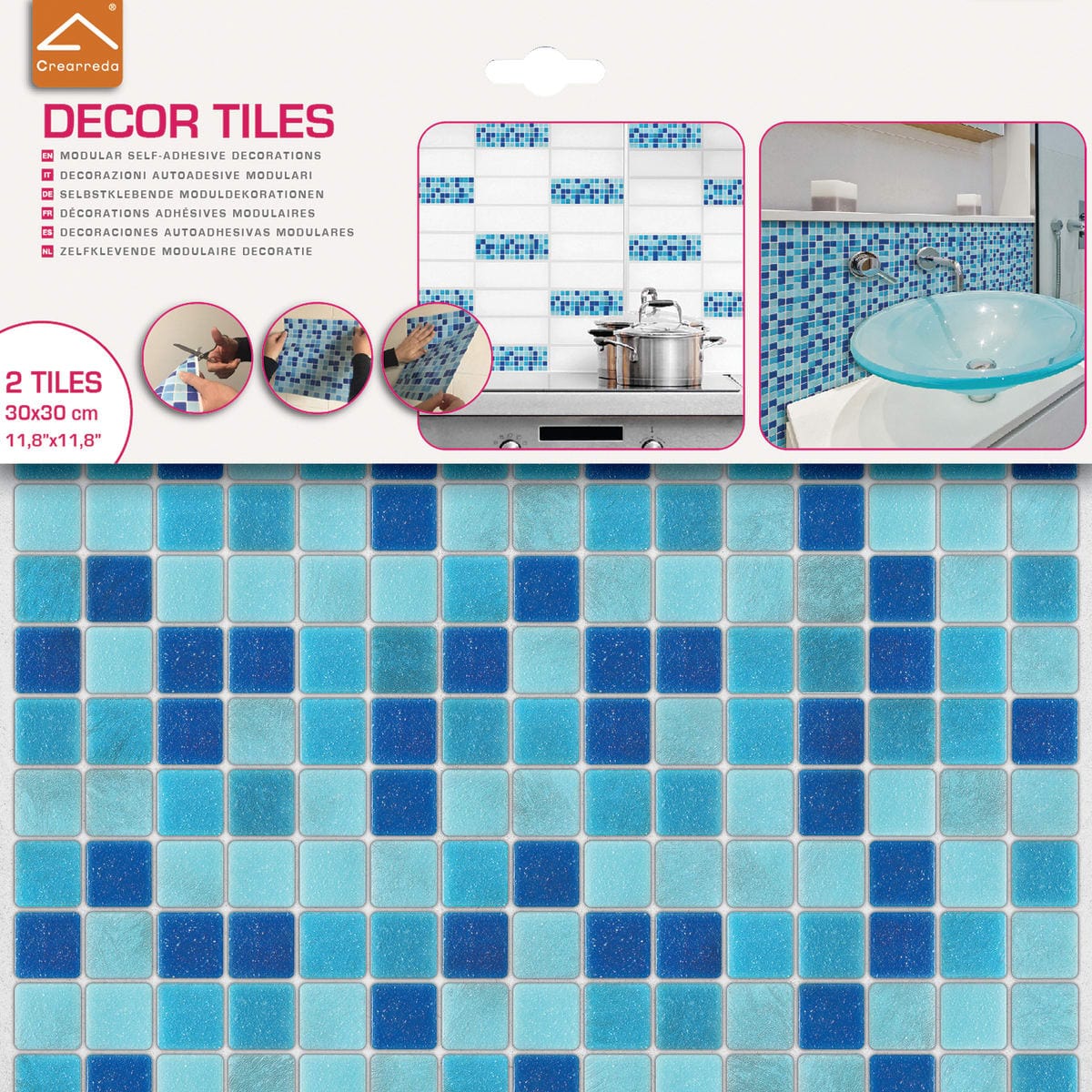 Bricocenter LIGHT BLUE TILE STICKER