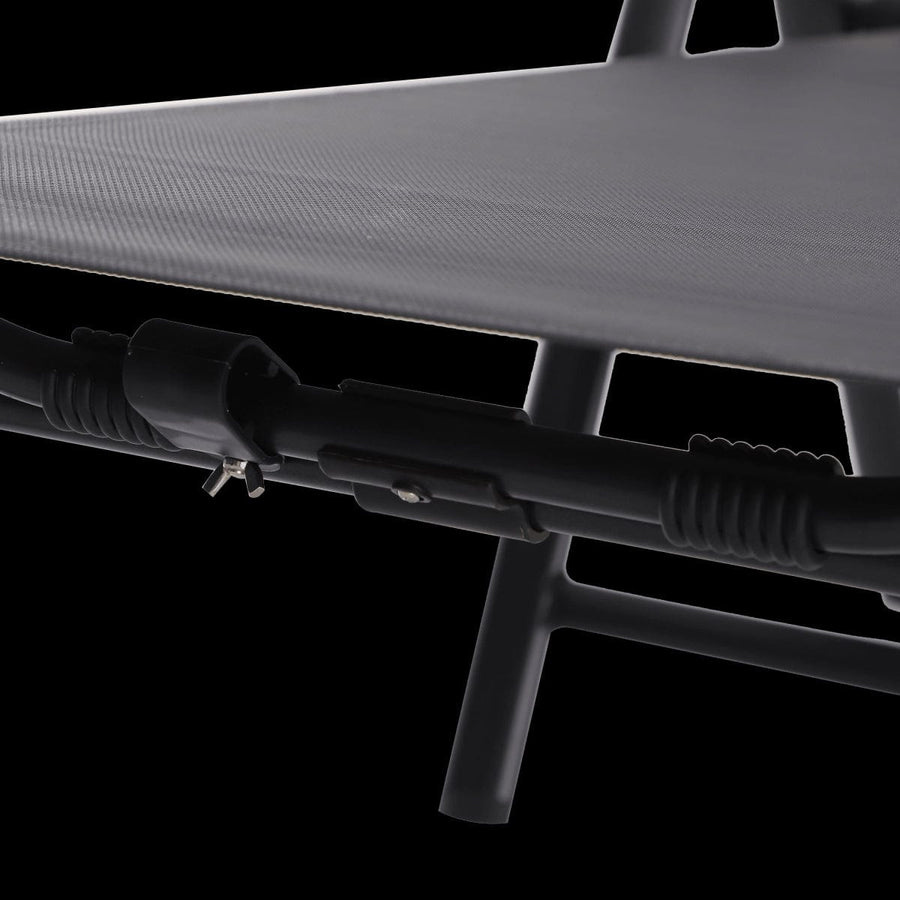 Bricocenter NATERIAL ORIS ORIGAMI MULTI-POSITION LOUNGER ALUMINIUM TEXTILENE ANTHRACITE