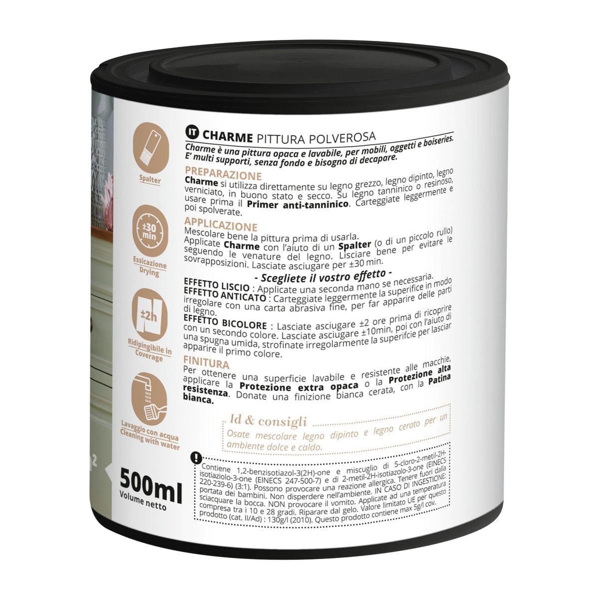 Bricocenter VERNICE DI FINITURA CHARME 500 ML ROSSO BORDEAUX