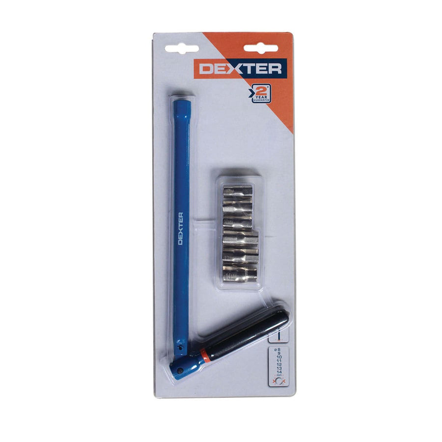 Bricocenter DEXTER TELESCOPIC WASHBASIN SPANNER FOR FLAT NUT SIZES 8.10.12.13.14MM - 3/8 1/4
