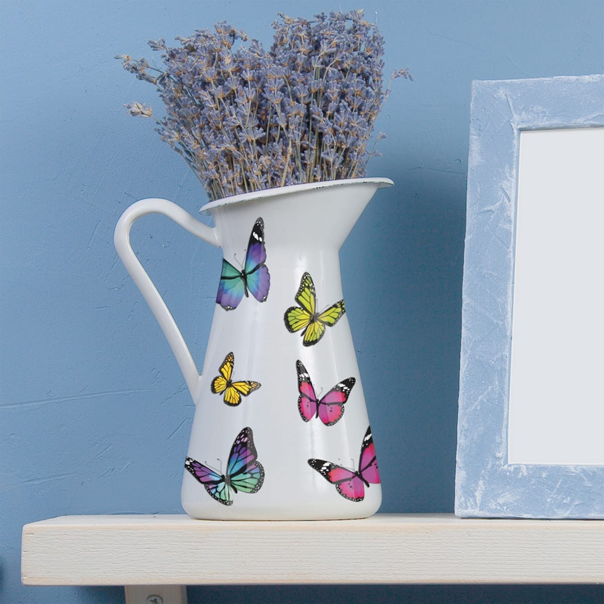 Bricocenter COLOURFUL BUTTERFLIES CERAMIC STICKER 15.5X34 CM