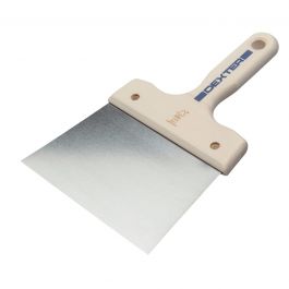 DEXTER SMOOTH SPATULA 160 MM FOR PLASTERING STEEL BLADE WOODEN HANDLE