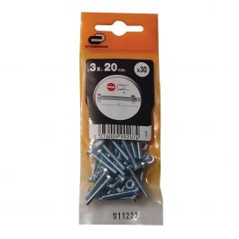 3 X 20 MM CYLINDRICAL HEAD BOLT PH. D