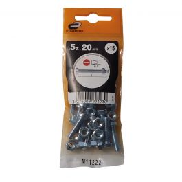 15 T.CYLINDER BOLTS ACC ZINC 5X20