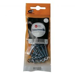 BOLT 6 X 80 MM CYLINDRICAL HEAD PH, NUT AND WASHER 6 X 80 MM 4 PIECES