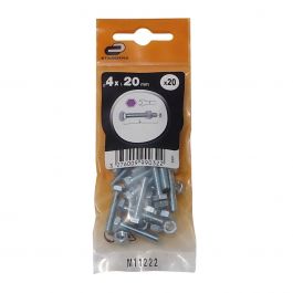 4 X 20 MM HEXAGON HEAD BOLT. DAD
