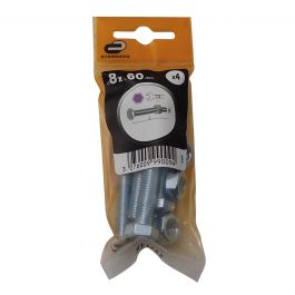 8 X 60MM HEX HEAD BOLT. NUT