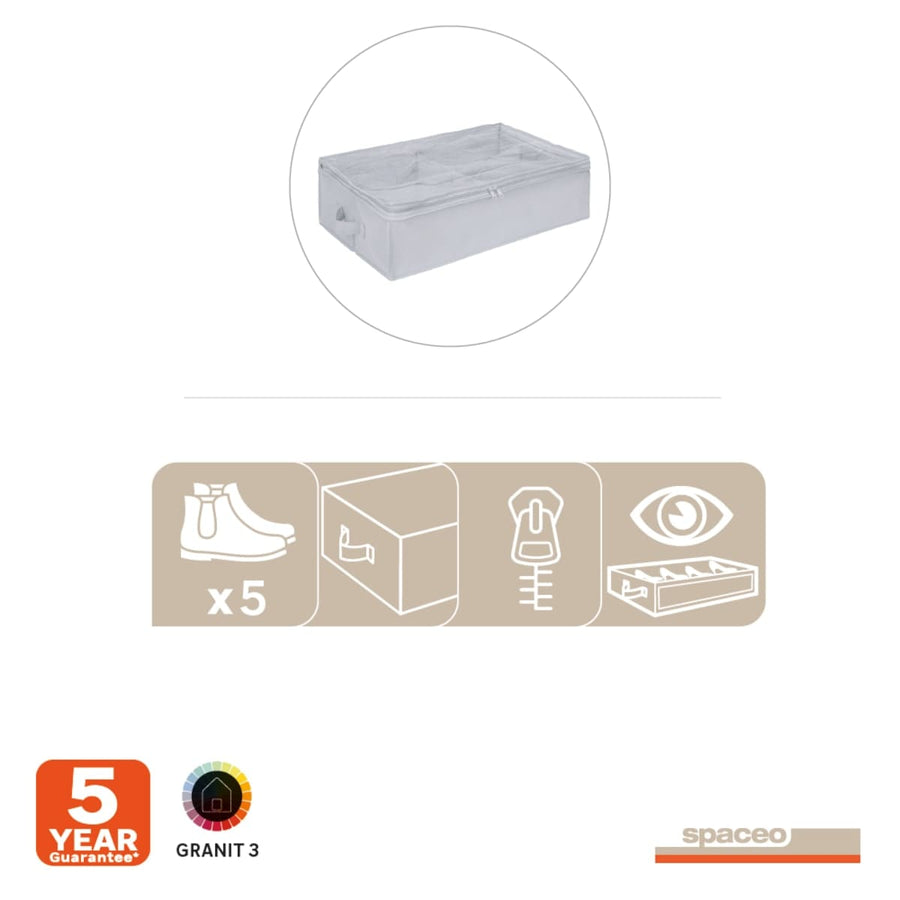 Bricocenter SHOE CASE 56X36X16 CM SPACEO TNT GREY