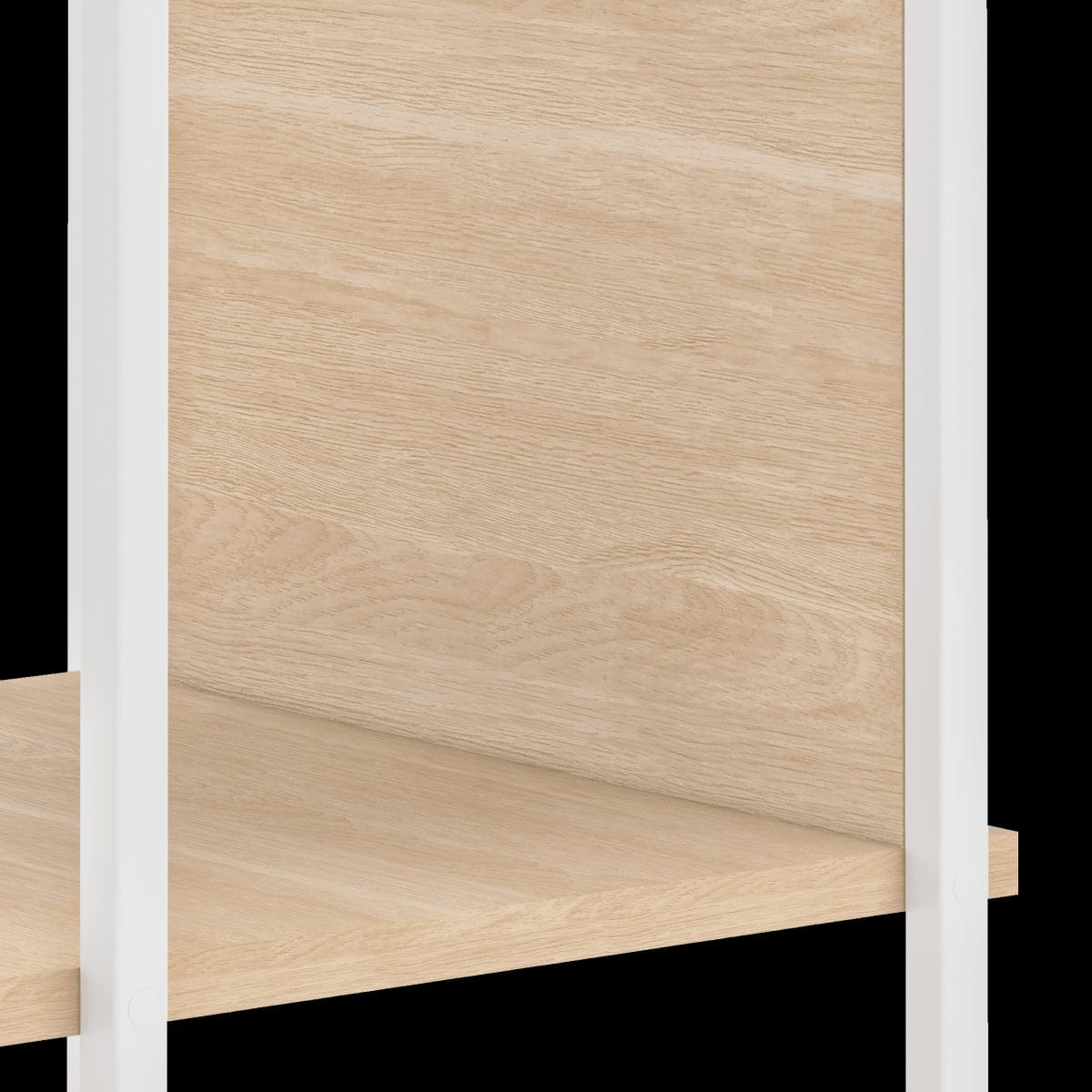 Bricocenter EASY COLUMN 6 SHELVES CM. L38.2XP32XH184 OAK/WHITE WITH FEET