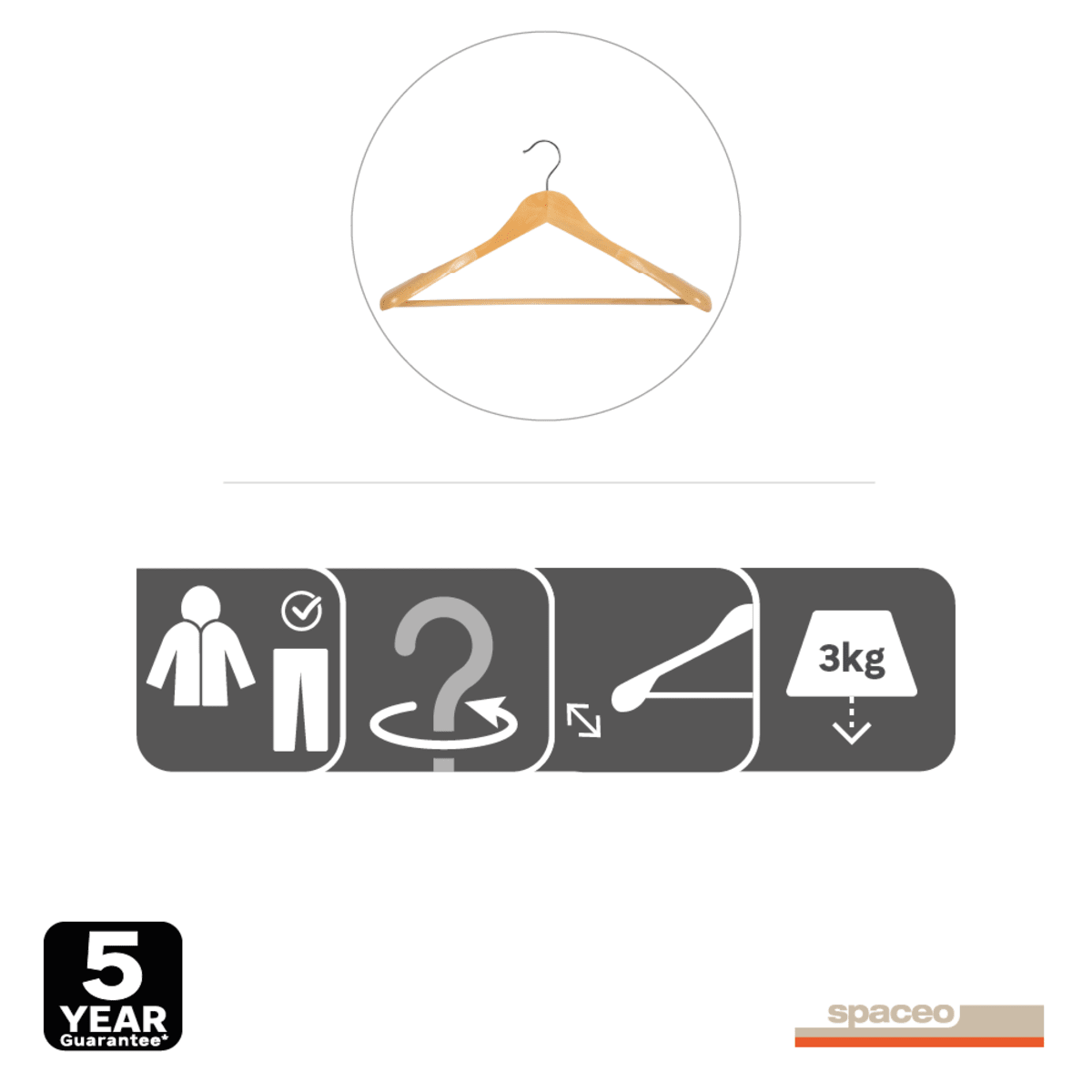 HANGER FOR JACKET 45 CM SPACEO