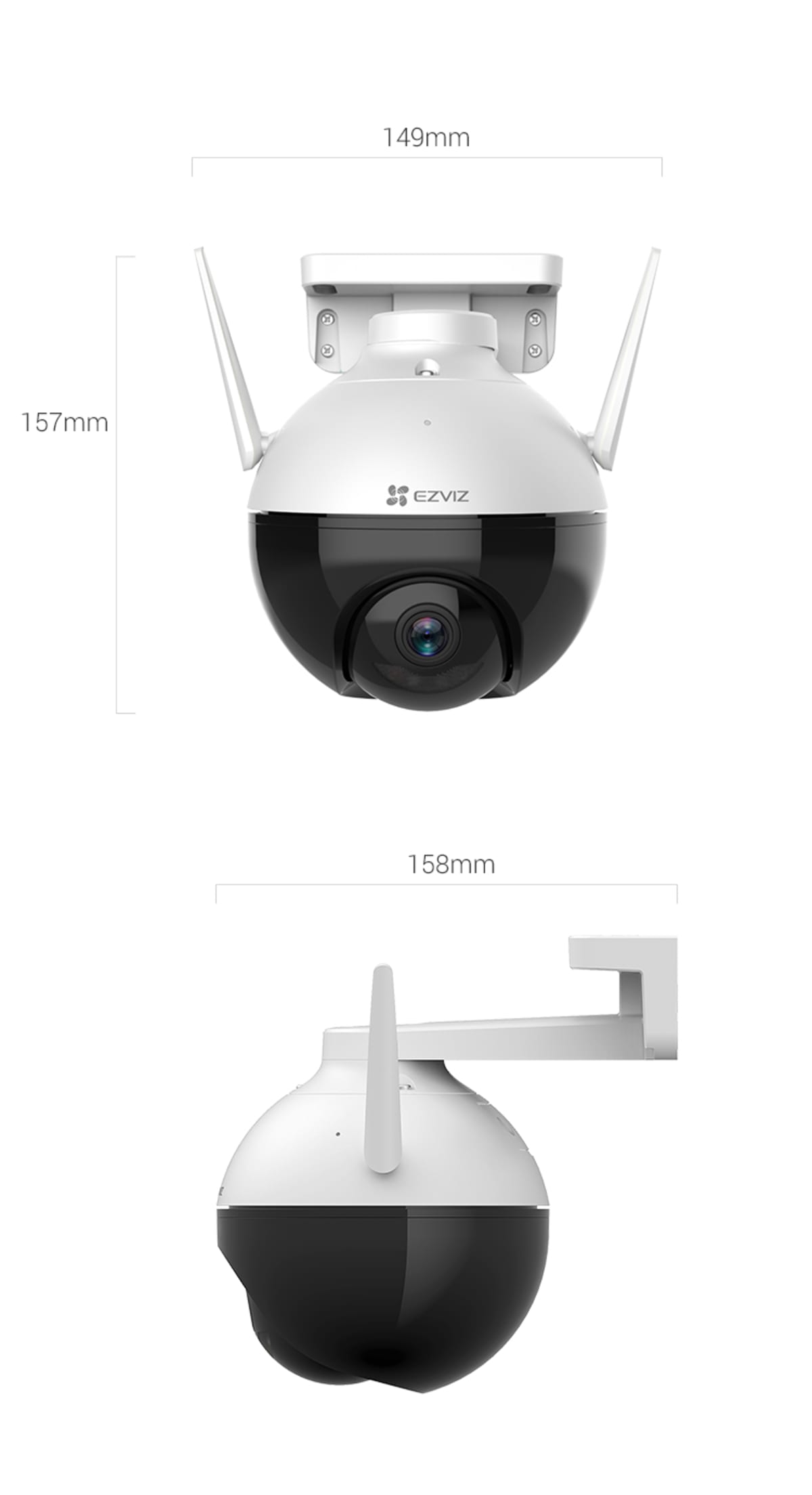 C8C MOTORISED OUTDOOR WI-FI CAMERA WITH COLOUR VISION