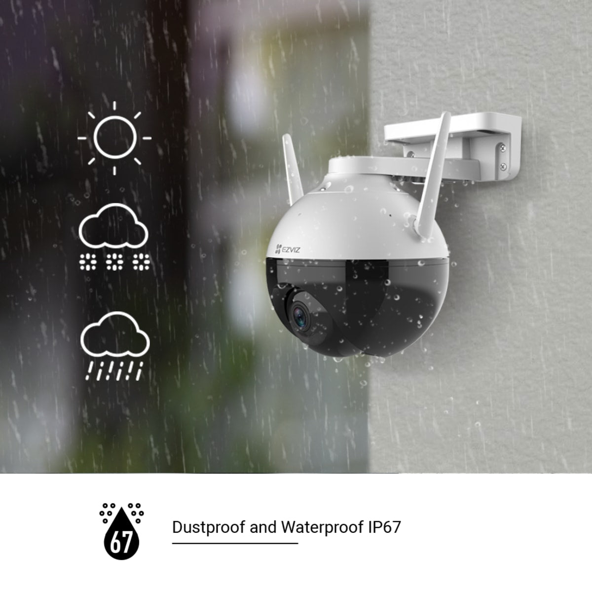 C8C MOTORISED OUTDOOR WI-FI CAMERA WITH COLOUR VISION