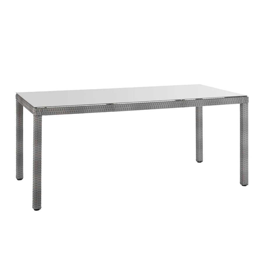 Bricocenter DAVOS NATERIAL TABLE 90X180X74 synthetic wicker aluminum and glass