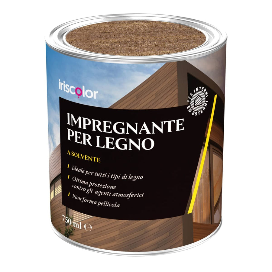 Bricocenter IMPREGNATING SOLVENT INTERIOR-EXTERIOR CHESTNUT ML.750