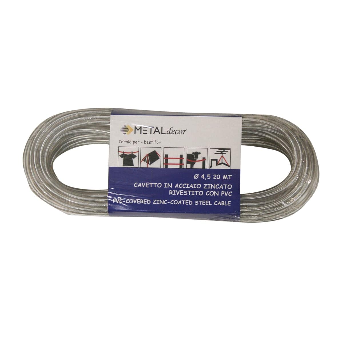 Bricocenter GALVANISED PVC CABLE D.5 MT20