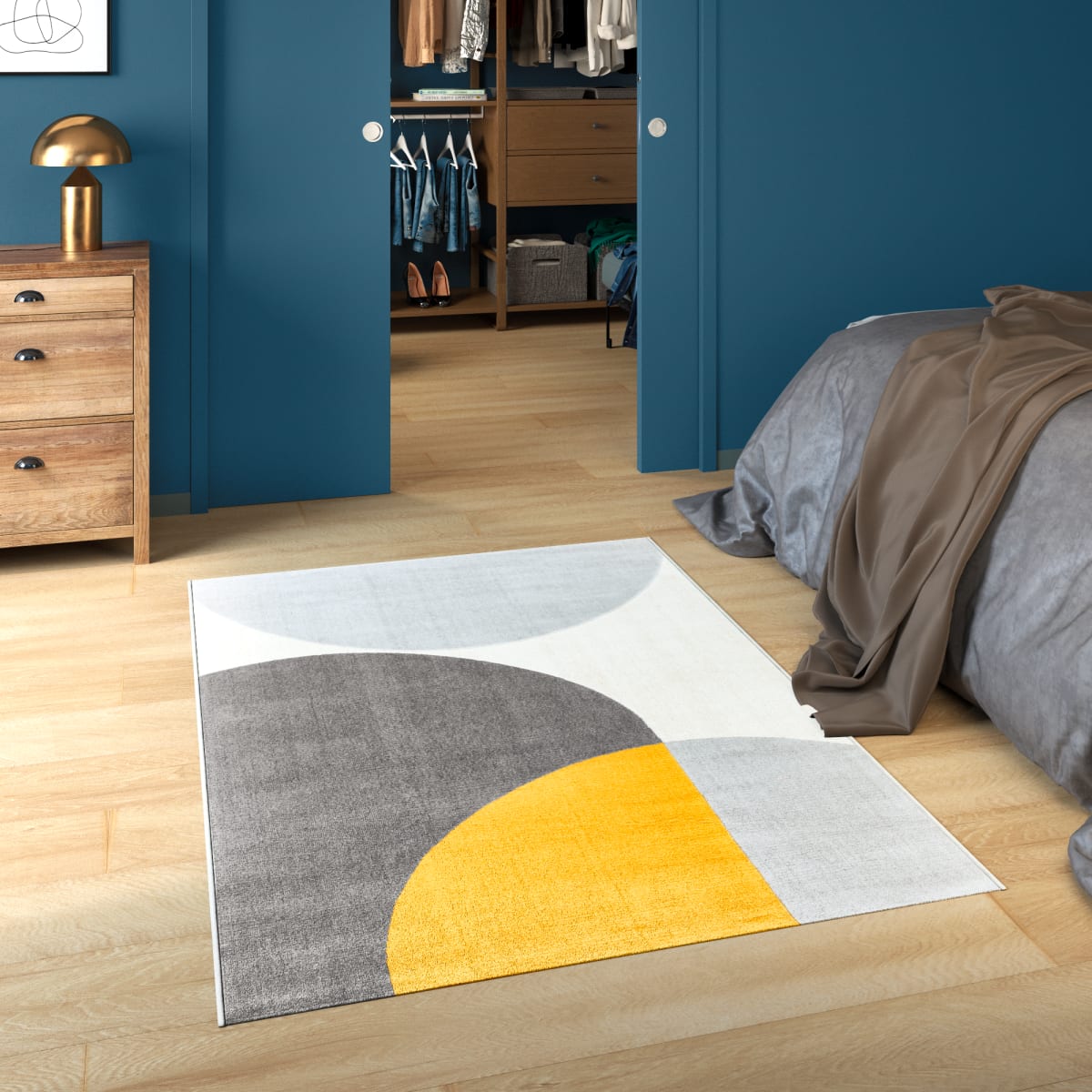 DELPHINE GREY CARPET 160X230CM POLYPROPYLENE