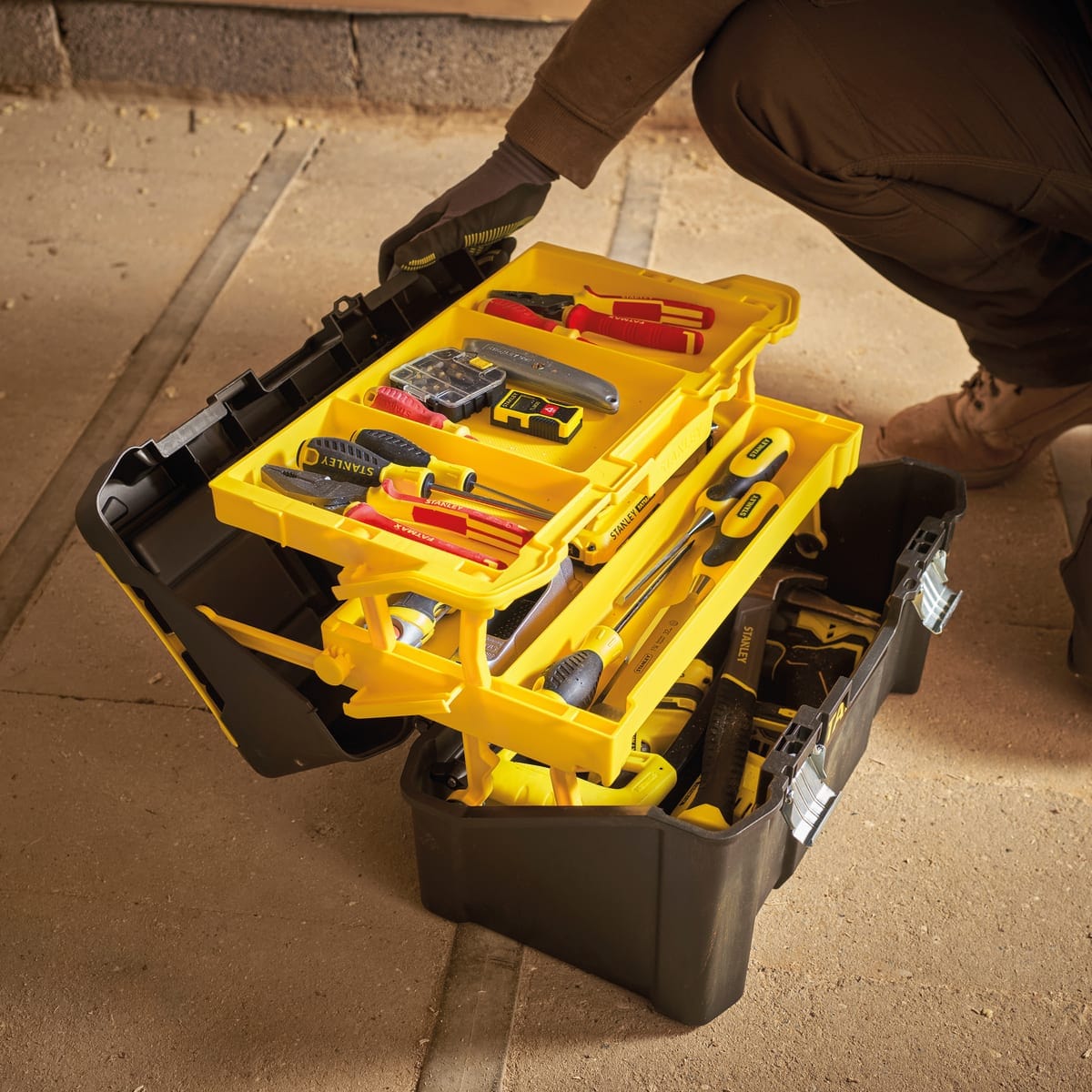 Bricocenter STANLEY CANTILEVER TOOLBOX 19 INCH
