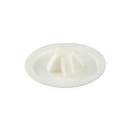 WHITE PLASTIC SCREW COVER DIAM.4,5 MM , 40 PIECES