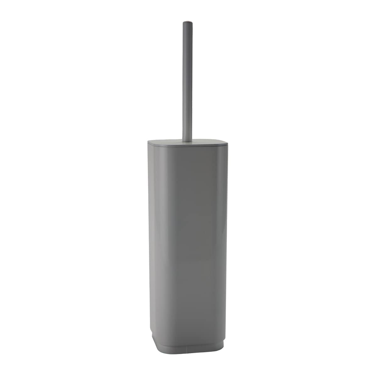 Bricocenter SHELF TOILET BRUSH HOLDER GREY SQUARE