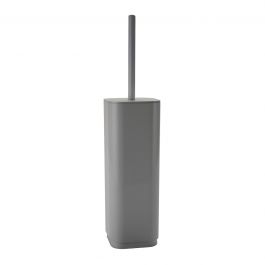 SHELF TOILET BRUSH HOLDER GREY SQUARE