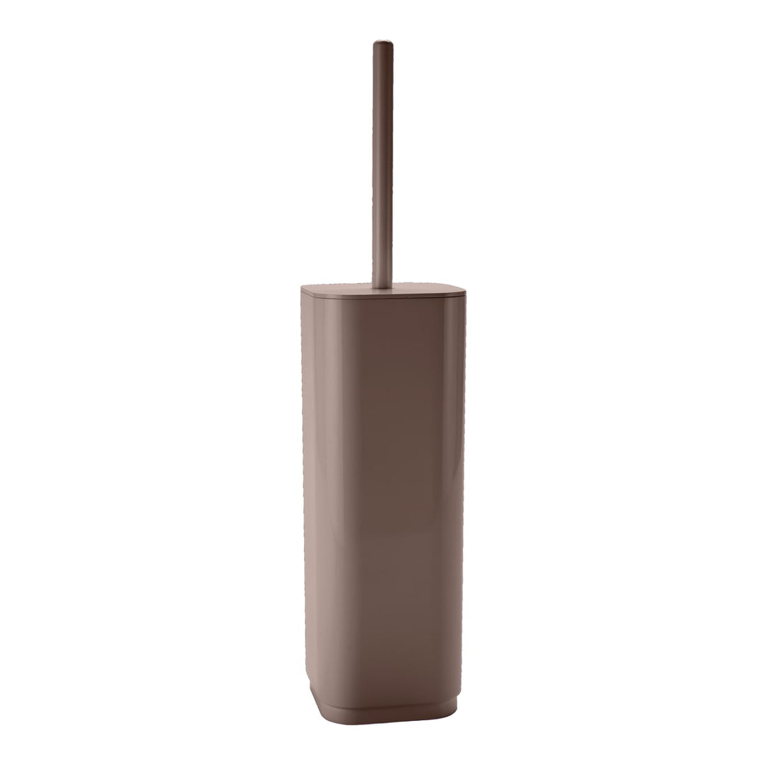 TOILET BRUSH HOLDER DOVE GREY PLASTIC - SQUARE