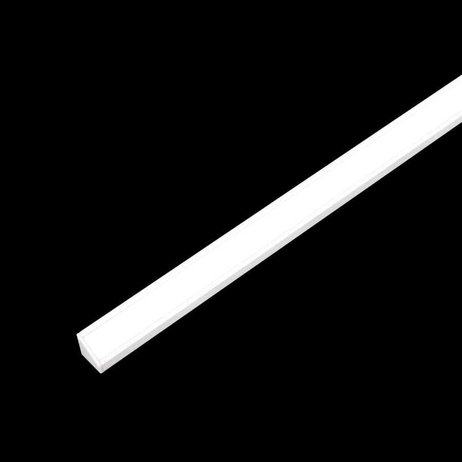Bricocenter ANGLE PROFILE FOR LED STRIPS 2M ALUMINIUM WHITE