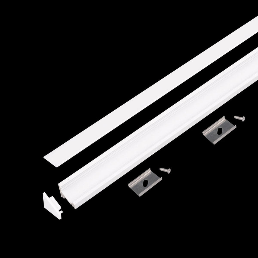 Bricocenter ANGLE PROFILE FOR LED STRIPS 2M ALUMINIUM WHITE
