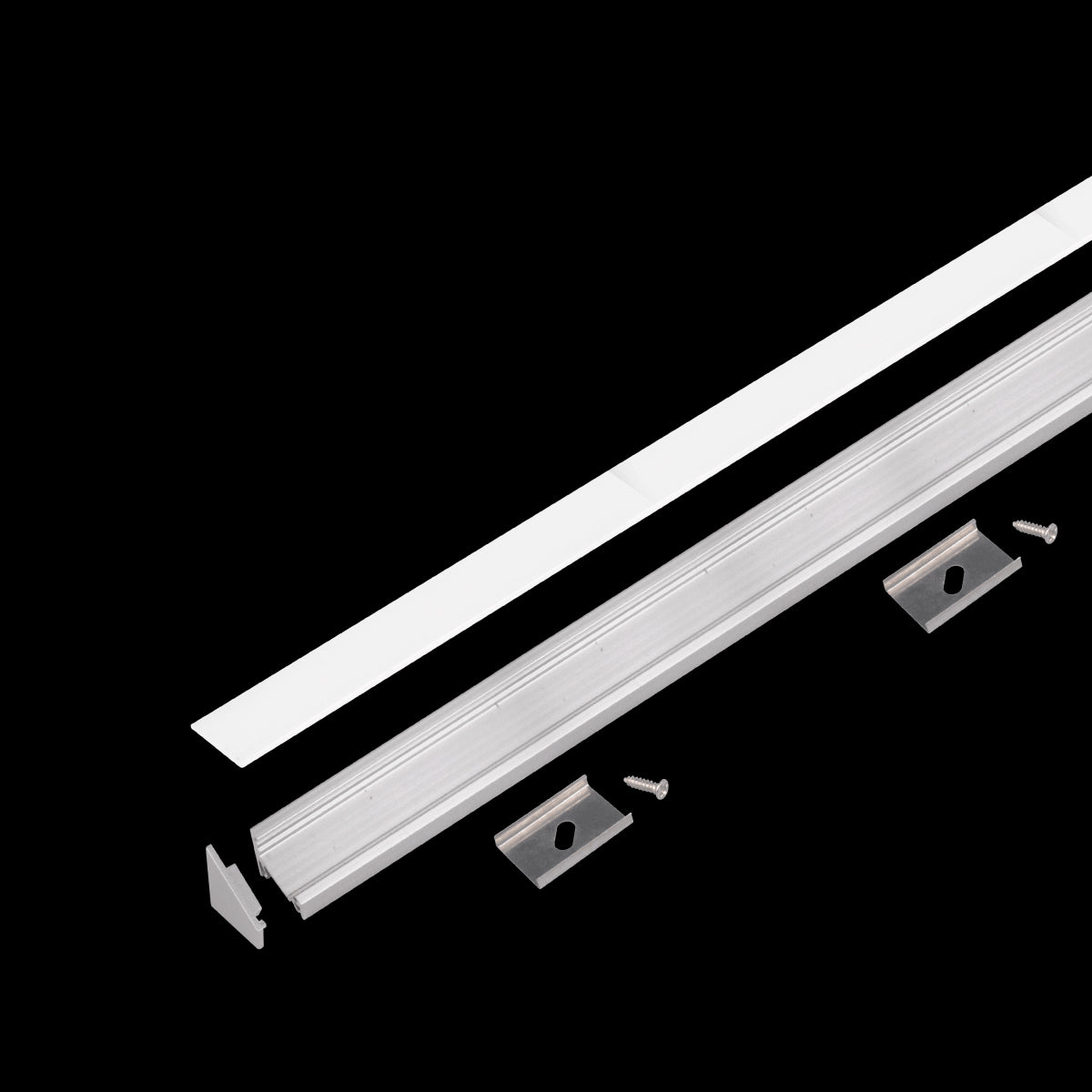 ANGLE PROFILE FOR LED STRIPS 2MT ALUMINIUM SILVER