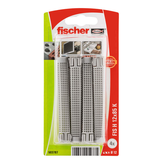 Fischer HK chemical anchor plug, 85 mm long, 12 mm diameter, pack of 4