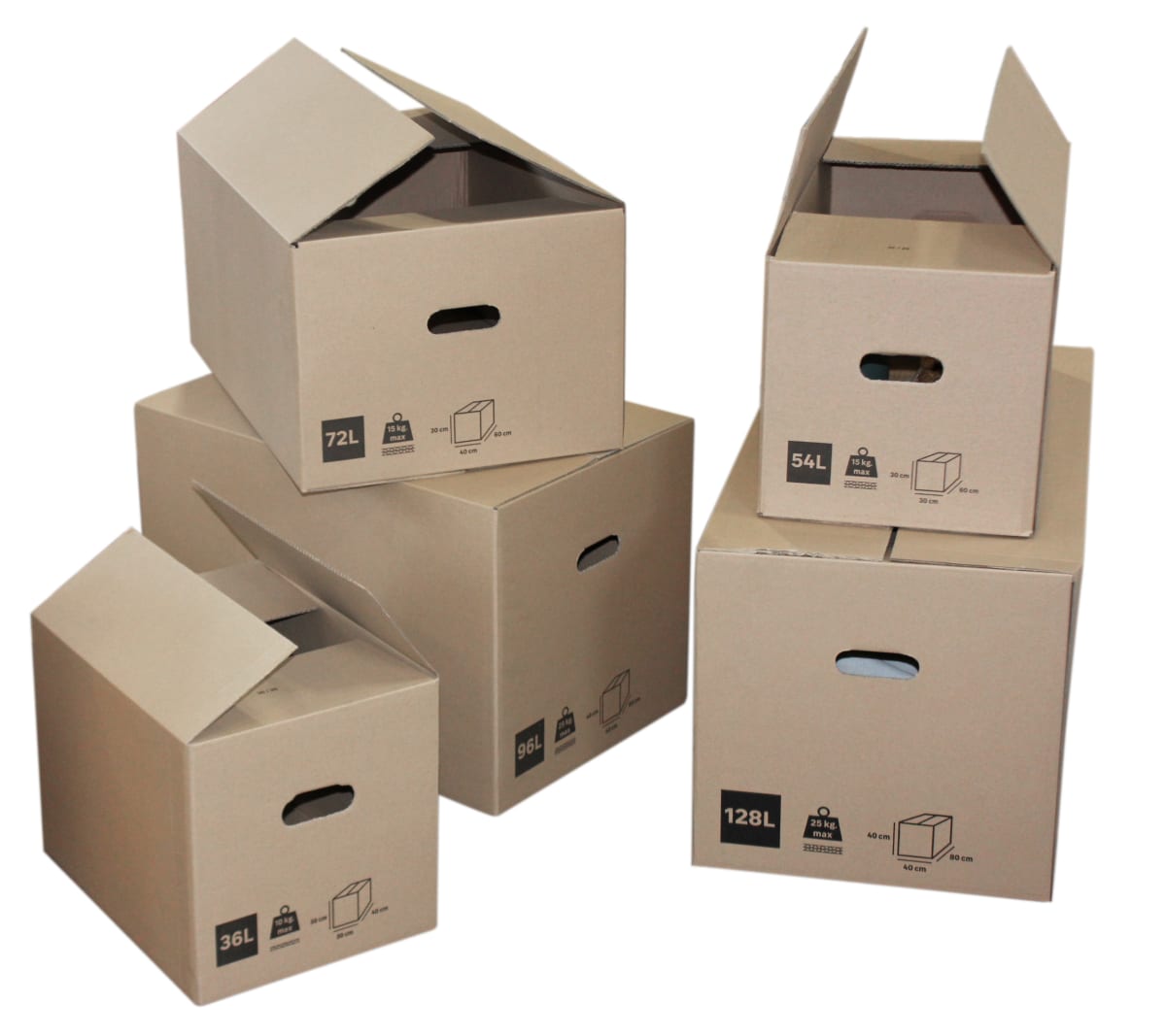 CARDBOARD BOX W60xD40xH40CM 96LT PO