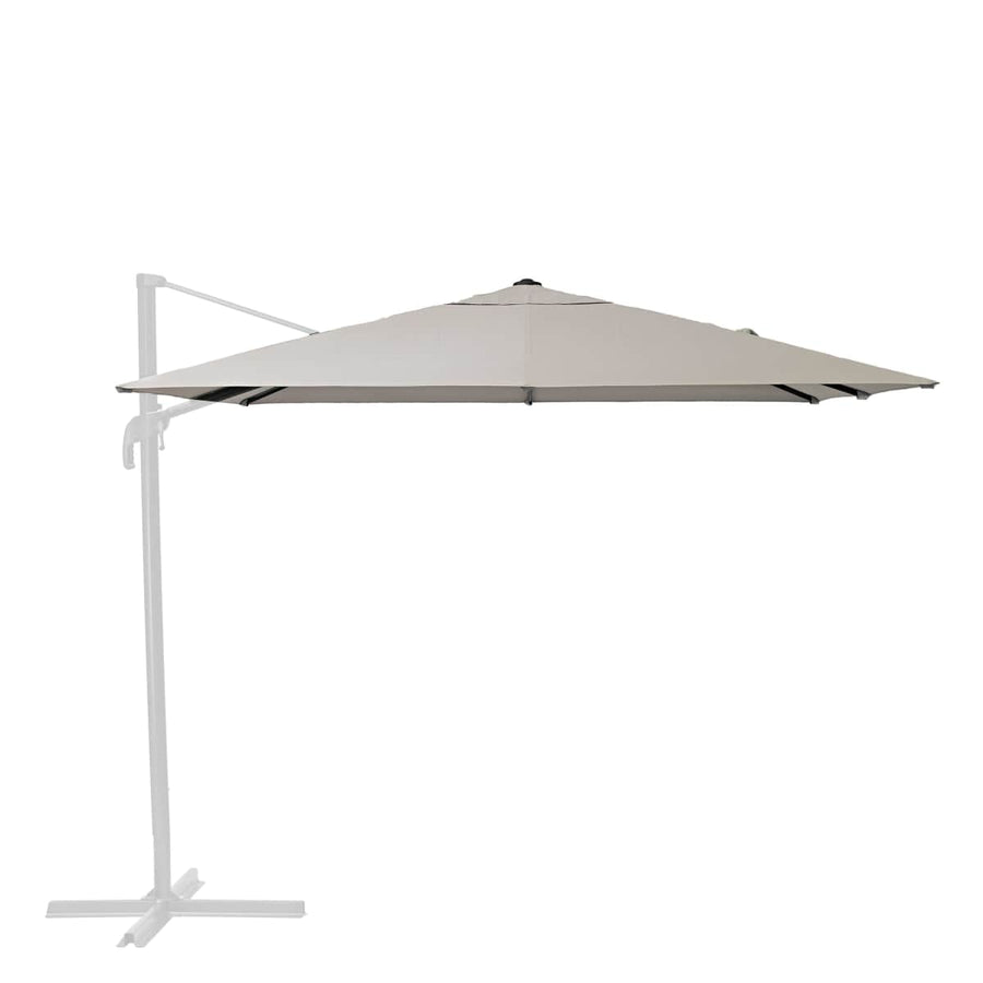 Bricocenter CANVAS FOR SUNSHADE 290X290 OFF-CENTRE NATERIAL ALUMINIUM DOVE GREY