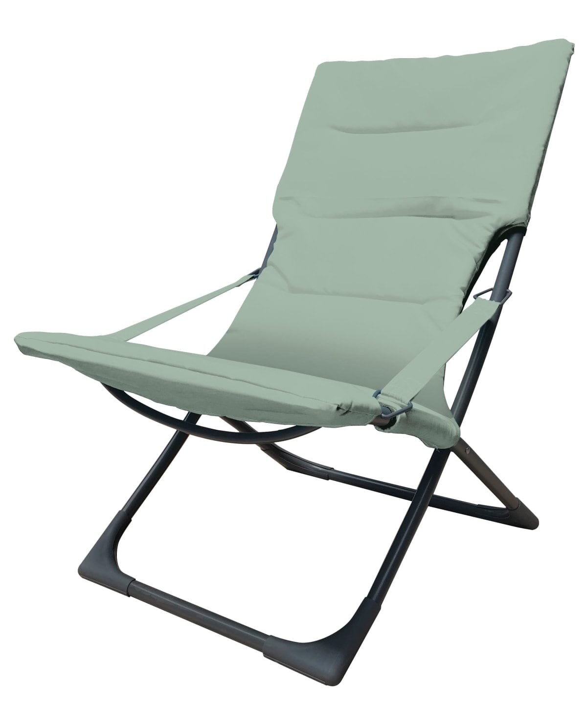 Bricocenter MARSELLA Relaxation chair steel, polyester green sage