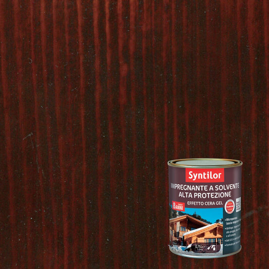 Bricocenter IMPREGNANTE PROTETTIVO PER LEGNO BASE SOLVENTE ALTA PROTEZIONE NOCE SCURO SYNTILOR 2,5 LT