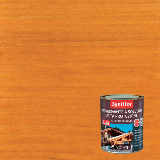 Bricocenter IMPREGNANTE PROTETTIVO PER LEGNO BASE SOLVENTE ALTA PROTEZIONE NOCE CHIARO SYNTILOR 750ML