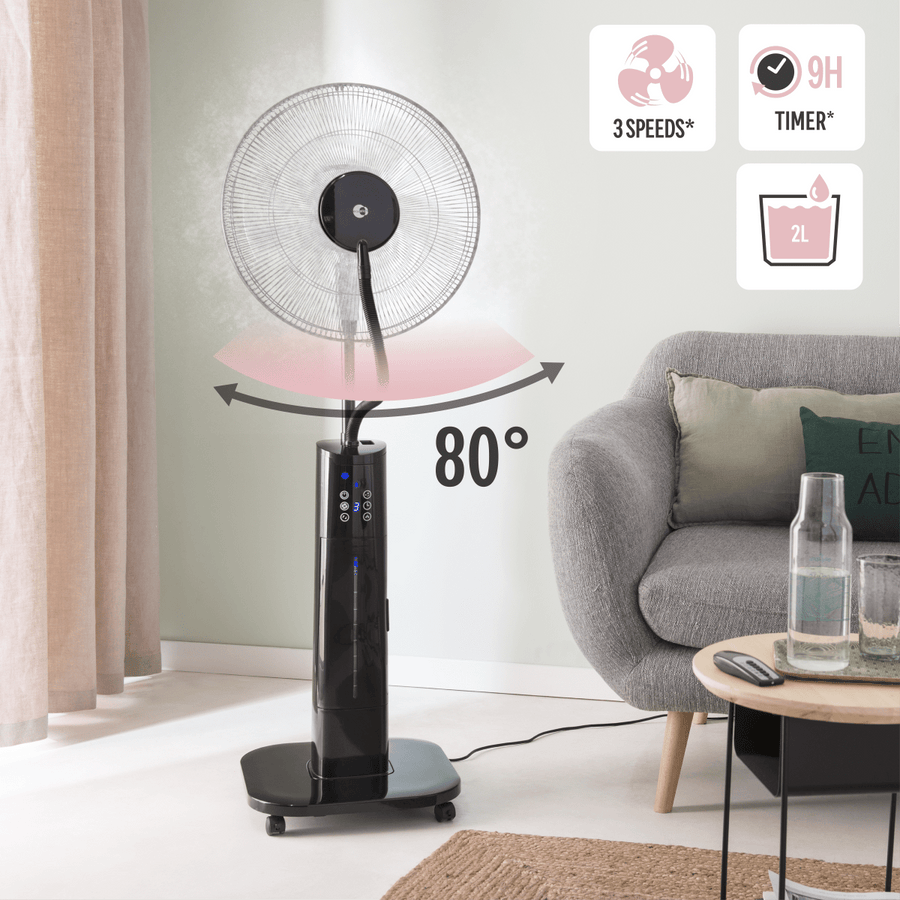 VENTILAT.WITH NEBULIZER D45 3VEL BLACK