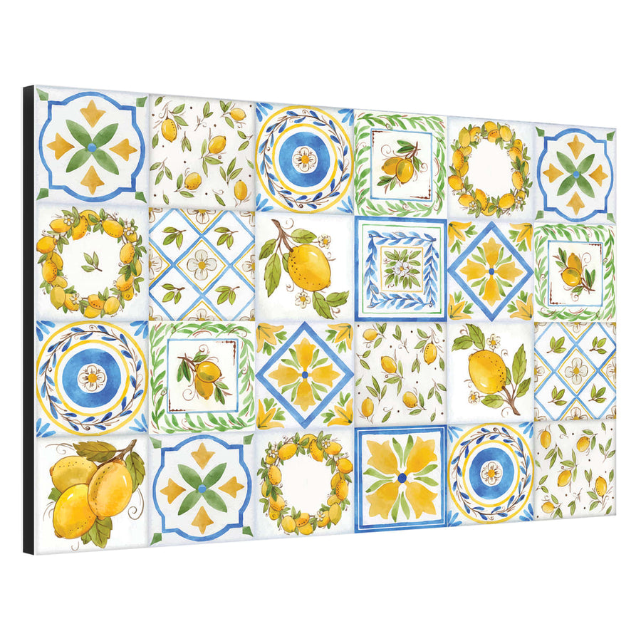 Pannello retrocucina metallo lemon l48xh