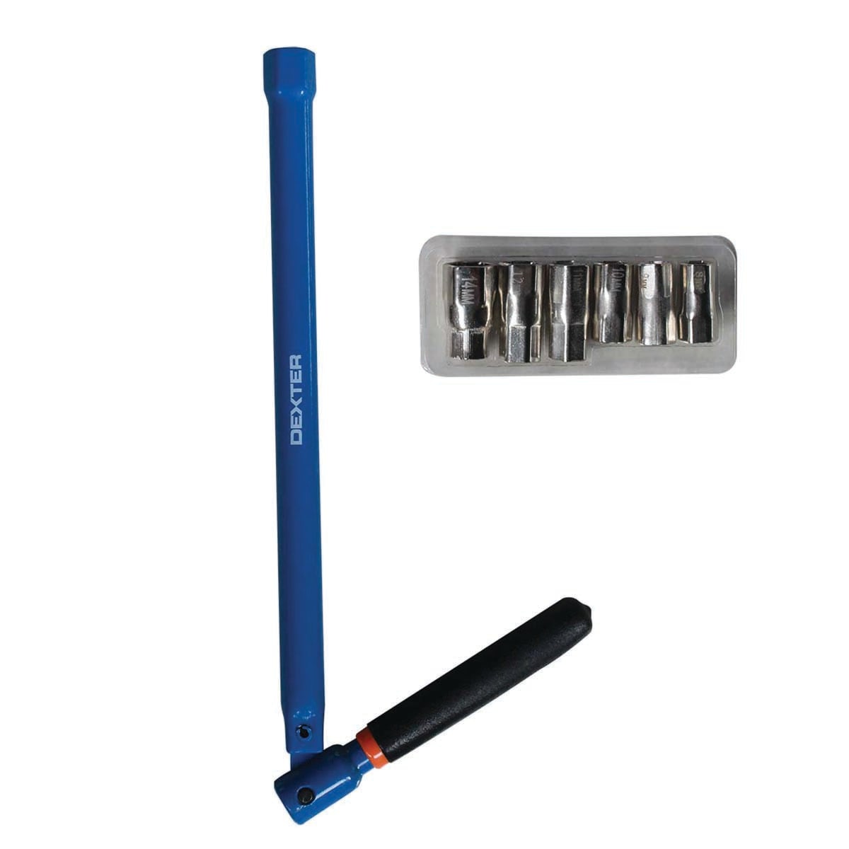 DEXTER TELESCOPIC WASHBASIN SPANNER FOR FLAT NUT SIZES 8.10.12.13.14MM - 3/8 1/4