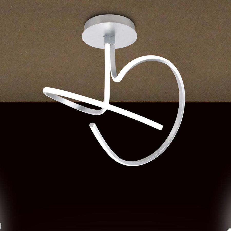 Bricocenter KILEY ALUMINIUM CEILING LAMP SILVER D40 CM LED 39W NATURAL LIGHT