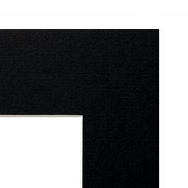 BEVELED PASSEPARTOUT 7X12 INSIDE 13X18 BLACK