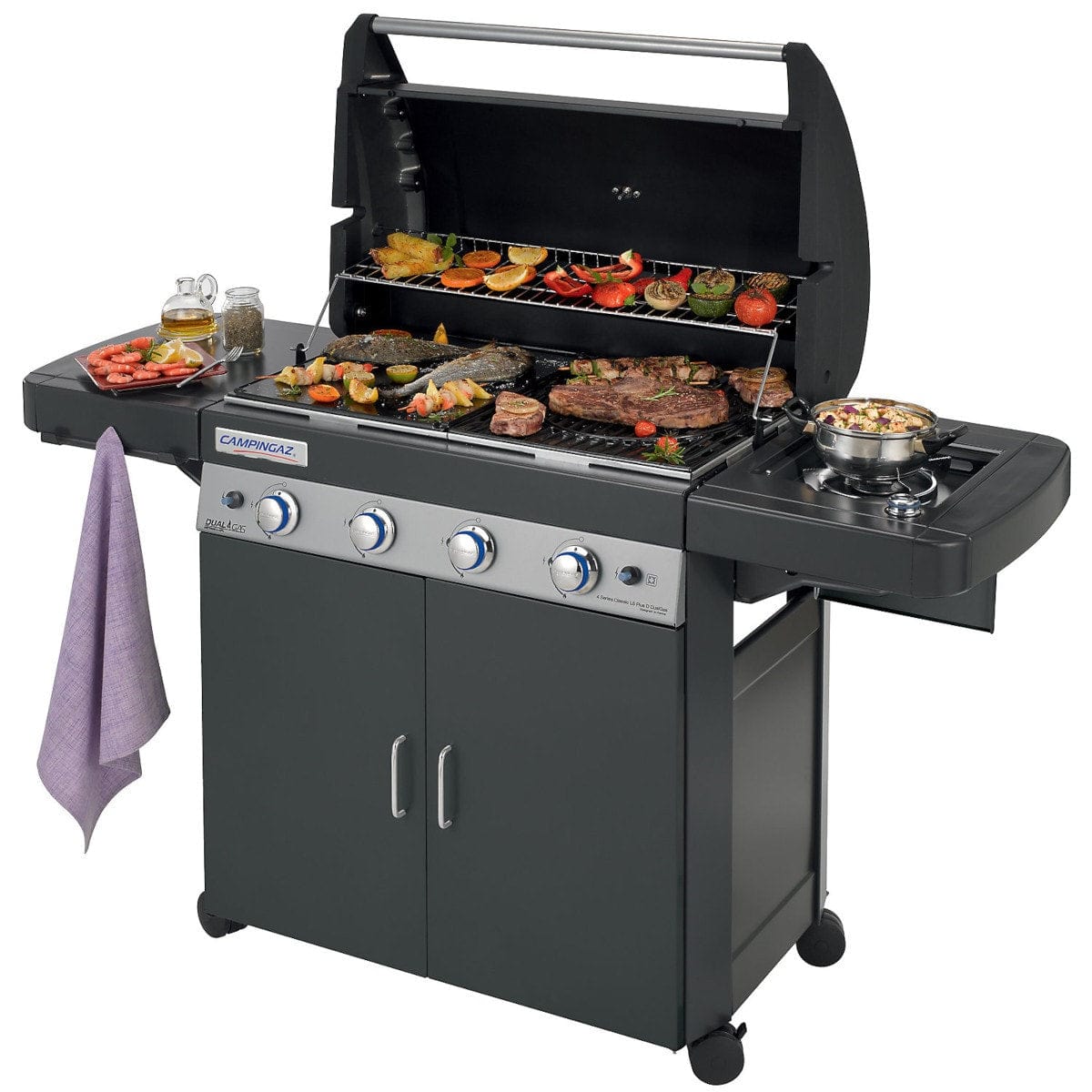Bricocenter BBQ A GAS 4 SERIES CLASSIC LS PLUS DARK DUALGAS