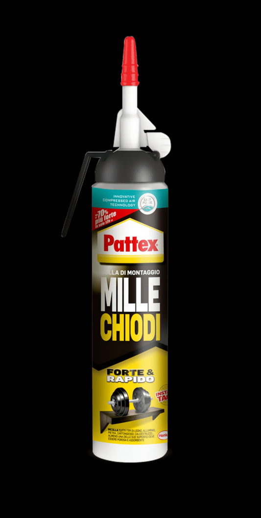STRONG AND FAST MOUNTING GLUE MILLECHIODI CARTRIDGE WITH INTEGRATED DISPENSER 260GR