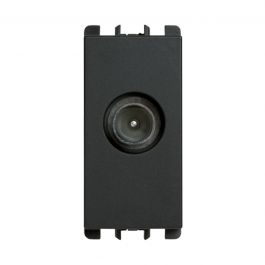 NEA ANTHRACITE PASS-THROUGH TV SOCKET