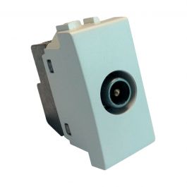 TV PASSTHROUGH SOCKET 4DB LIVING LIGHT WHITE