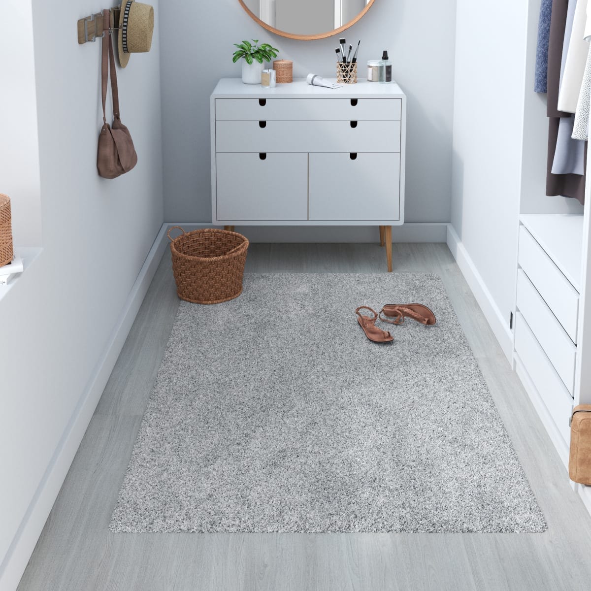 Bricocenter SHAGGY CARPET TONY GREY 80X150 CM POLYESTER