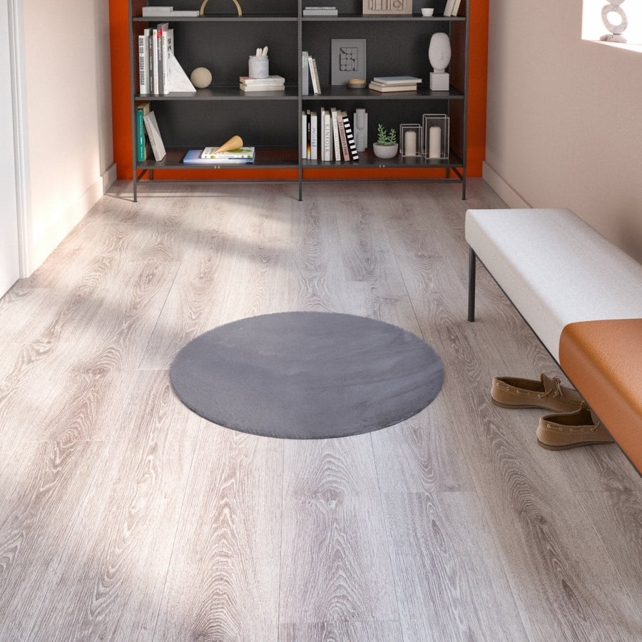 Bricocenter WHITE GREY GRANITE CARPET D.100 CM LONG PILE POLYESTER