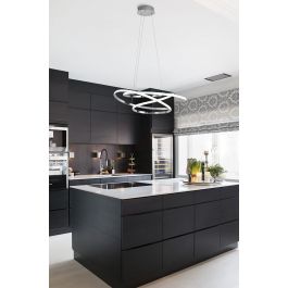 VIVIANE METAL CHANDELIER CHROME D60 LED 50W CCT DIMMABLE