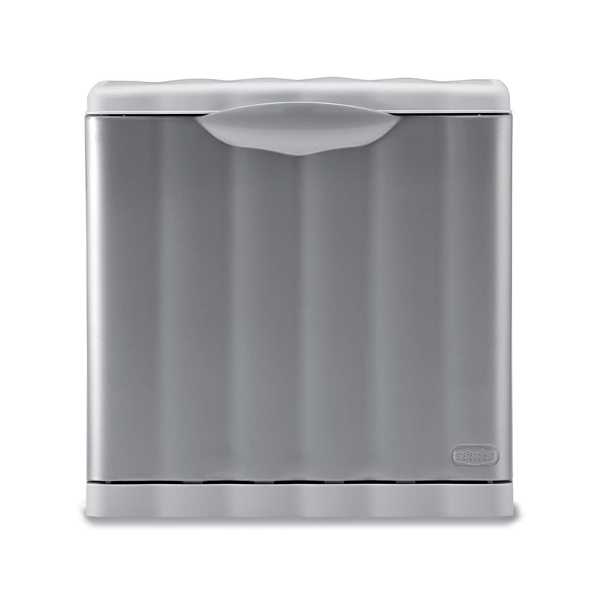 AMICA DUSTBIN 25LT L40 P25 H38CM GREY PLASTIC FLAP CLOSURE