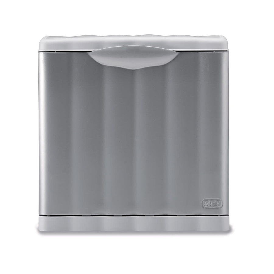 Bricocenter AMICA DUSTBIN 25LT L40 P25 H38CM GREY PLASTIC FLAP CLOSURE